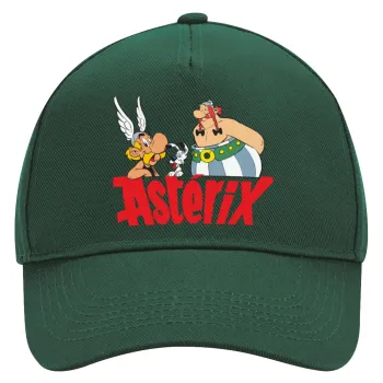 Asterix and Obelix, Adult Ultimate Hat GREEN, (100% COTTON DRILL, ADULT, UNISEX, ONE SIZE)