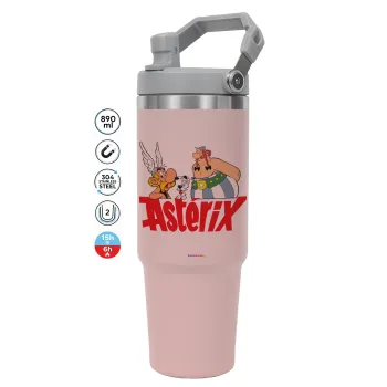 Asterix and Obelix, ΡΟΖ χρώματος Θερμός Ανοξείδωτο 890ml (30oz) με χερούλι