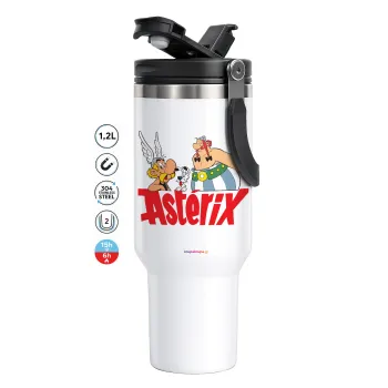 Asterix and Obelix, Mega Tumbler με καπάκι, διπλού τοιχώματος (θερμό) 1,2L