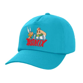Asterix and Obelix, Καπέλο Ενηλίκων Baseball, 100% Βαμβακερό,  Γαλάζιο (ΒΑΜΒΑΚΕΡΟ, ΕΝΗΛΙΚΩΝ, UNISEX, ONE SIZE)