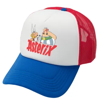 Asterix and Obelix, Καπέλο Ενηλίκων Soft Trucker με Δίχτυ Red/Blue/White (POLYESTER, ΕΝΗΛΙΚΩΝ, UNISEX, ONE SIZE)