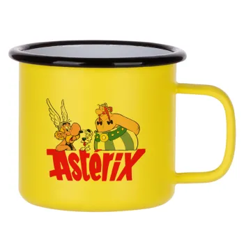 Asterix and Obelix, Metallic enamel MATT Yellow cup 360ml