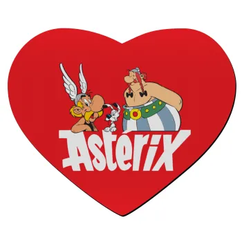 Asterix and Obelix, Mousepad heart 23x20cm