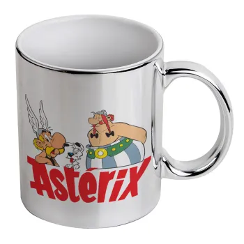 Asterix and Obelix, Κούπα κεραμική, ασημένια καθρέπτης, 330ml