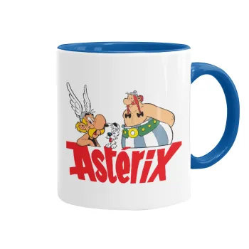 Asterix and Obelix, Mug colored blue, ceramic, 330ml