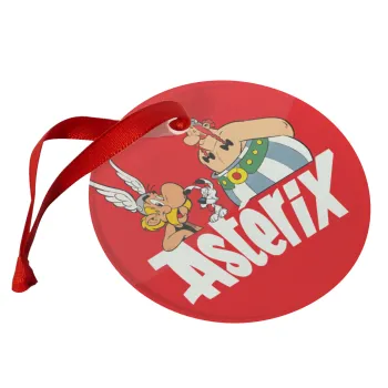 Asterix and Obelix, Christmas ornament glass 9cm