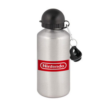 Nintendo, Metallic water jug, Silver, aluminum 500ml