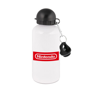 Nintendo, Μεταλλικό παγούρι νερού, Λευκό, αλουμινίου 500ml