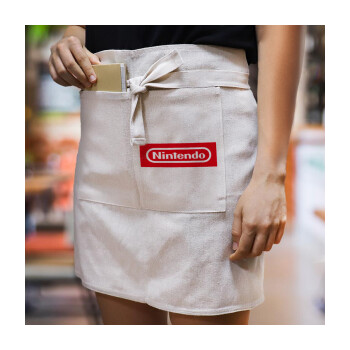 Nintendo, Ποδιά Μέσης με διπλή τσέπη Barista/Bartender, Beige