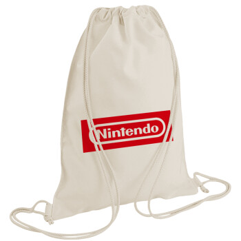 Nintendo, Backpack bag GYMBAG natural (28x40cm)
