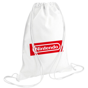 Nintendo, Backpack pouch GYMBAG white (28x40cm)
