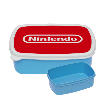 Nintendo, ΜΠΛΕ παιδικό δοχείο φαγητού (lunchbox) πλαστικό (BPA-FREE) Lunch Βox M18 x Π13 x Υ6cm
