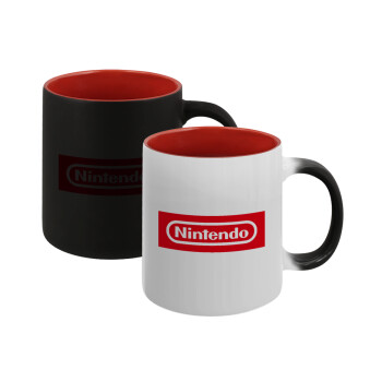 Nintendo, Κούπα Μαγική εσωτερικό κόκκινο, κεραμική, 330ml που αλλάζει χρώμα με το ζεστό ρόφημα (1 τεμάχιο)