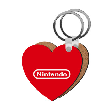 Nintendo, Μπρελόκ Ξύλινο καρδιά MDF