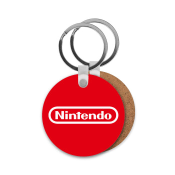 Nintendo, Μπρελόκ Ξύλινο στρογγυλό MDF Φ5cm