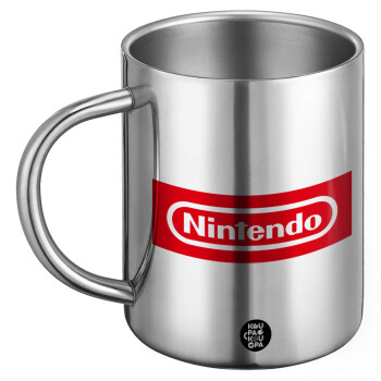 Nintendo, Ανοξείδωτη Μεταλλική Κούπα 450ml - Διπλού Τοιχώματος