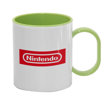 Nintendo, Κούπα (πλαστική) (BPA-FREE) Polymer Πράσινη για παιδιά, 330ml