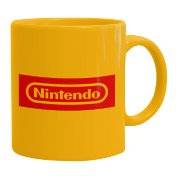 Nintendo, Ceramic coffee mug yellow, 330ml