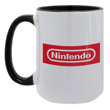 Nintendo, Κούπα Mega 15oz, κεραμική Μαύρη, 450ml
