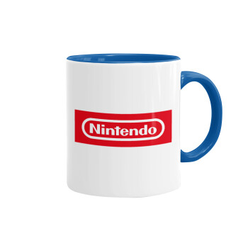 Nintendo, Mug colored blue, ceramic, 330ml