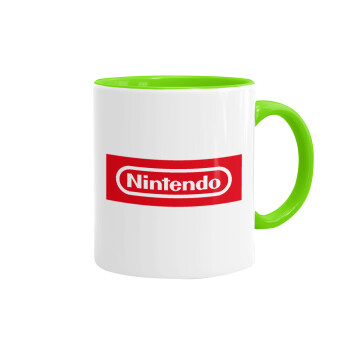 Nintendo, Mug colored light green, ceramic, 330ml