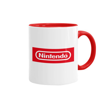Nintendo, Κούπα χρωματιστή κόκκινη, κεραμική, 330ml