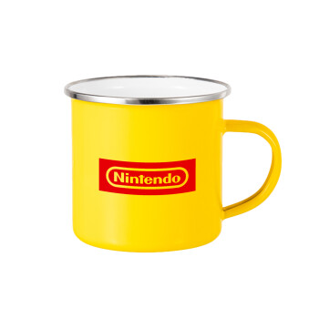 Nintendo, Κούπα Μεταλλική εμαγιέ Κίτρινη 360ml