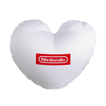 Nintendo, Μαξιλάρι καναπέ καρδιά 40x40cm περιέχεται το  γέμισμα