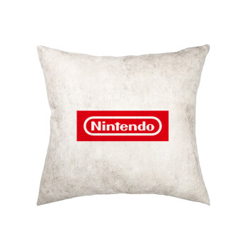 Nintendo, Μαξιλάρι καναπέ Δερματίνη Γκρι 40x40cm με γέμισμα