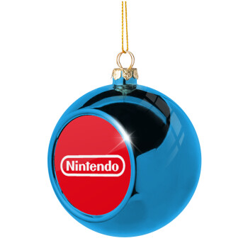 Nintendo, Χριστουγεννιάτικη μπάλα δένδρου Μπλε 8cm