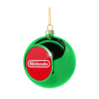 Nintendo, Green Christmas tree ornament ball 8cm
