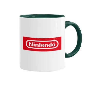 Nintendo, Mug colored green, ceramic, 330ml