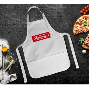 Nintendo, Ποδιά Σεφ Ολόσωμη Παιδική (με ρυθμιστικά και 2 τσέπες)