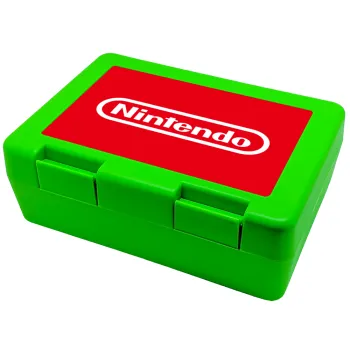 Nintendo, Παιδικό δοχείο κολατσιού ΠΡΑΣΙΝΟ 185x128x65mm (BPA free πλαστικό)