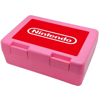 Nintendo, Children's cookie container PINK 185x128x65mm (BPA free plastic)