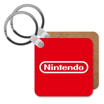 Nintendo, Μπρελόκ Ξύλινο τετράγωνο MDF