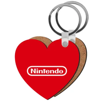 Nintendo, Μπρελόκ Ξύλινο καρδιά MDF