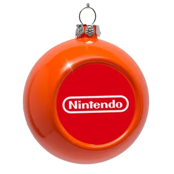 Nintendo, Orange Christmas tree ornament bauble 8cm