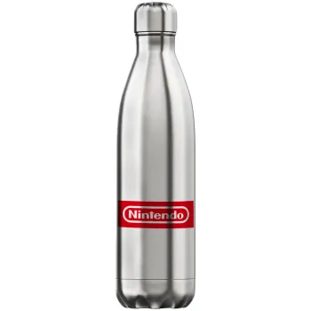 Nintendo, Μεταλλικό παγούρι θερμός Inox (Stainless steel), διπλού τοιχώματος, 750ml