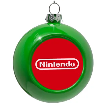 Nintendo, Green Christmas tree ornament bauble 8cm
