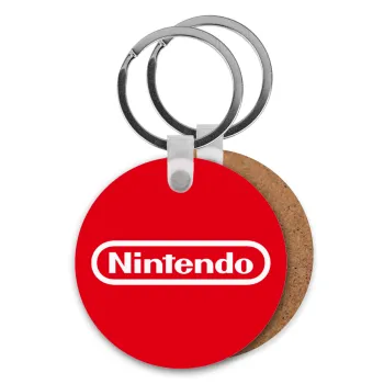 Nintendo, Μπρελόκ Ξύλινο στρογγυλό MDF Φ5cm