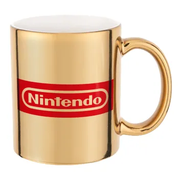Nintendo, Κούπα κεραμική, χρυσή καθρέπτης, 330ml