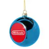 Στολίδι Χριστουγεννιάτικη μπάλα δένδρου Μπλε 8cm