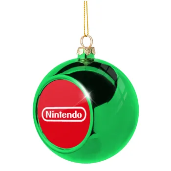 Nintendo, Green Christmas tree ornament ball 8cm