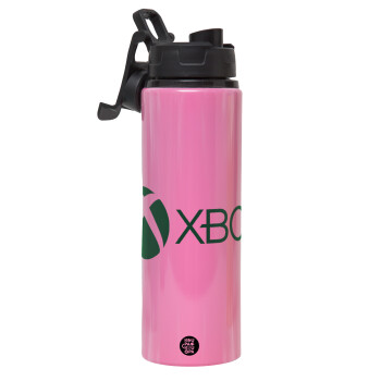 xbox, Metallic water bottle with safety lid, 850ml aluminum