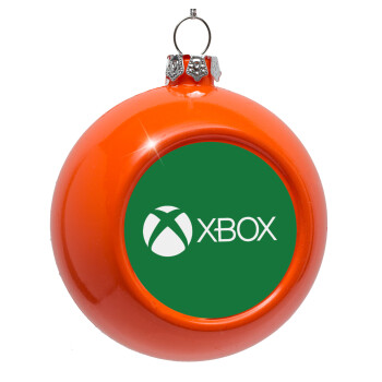 xbox, Orange Christmas tree ornament bauble 8cm