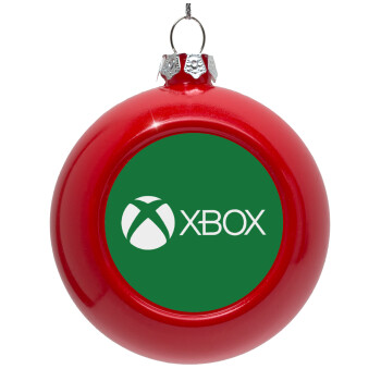 xbox, Red Christmas tree ornament bauble 8cm