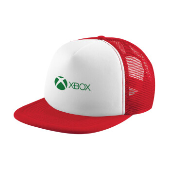 xbox, Καπέλο Ενηλίκων Soft Trucker με Δίχτυ Red/White (POLYESTER, ΕΝΗΛΙΚΩΝ, UNISEX, ONE SIZE)