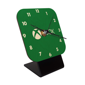 xbox, Quartz Table clock in natural wood (10cm)