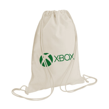 xbox, Τσάντα πλάτης πουγκί GYMBAG natural (28x40cm)